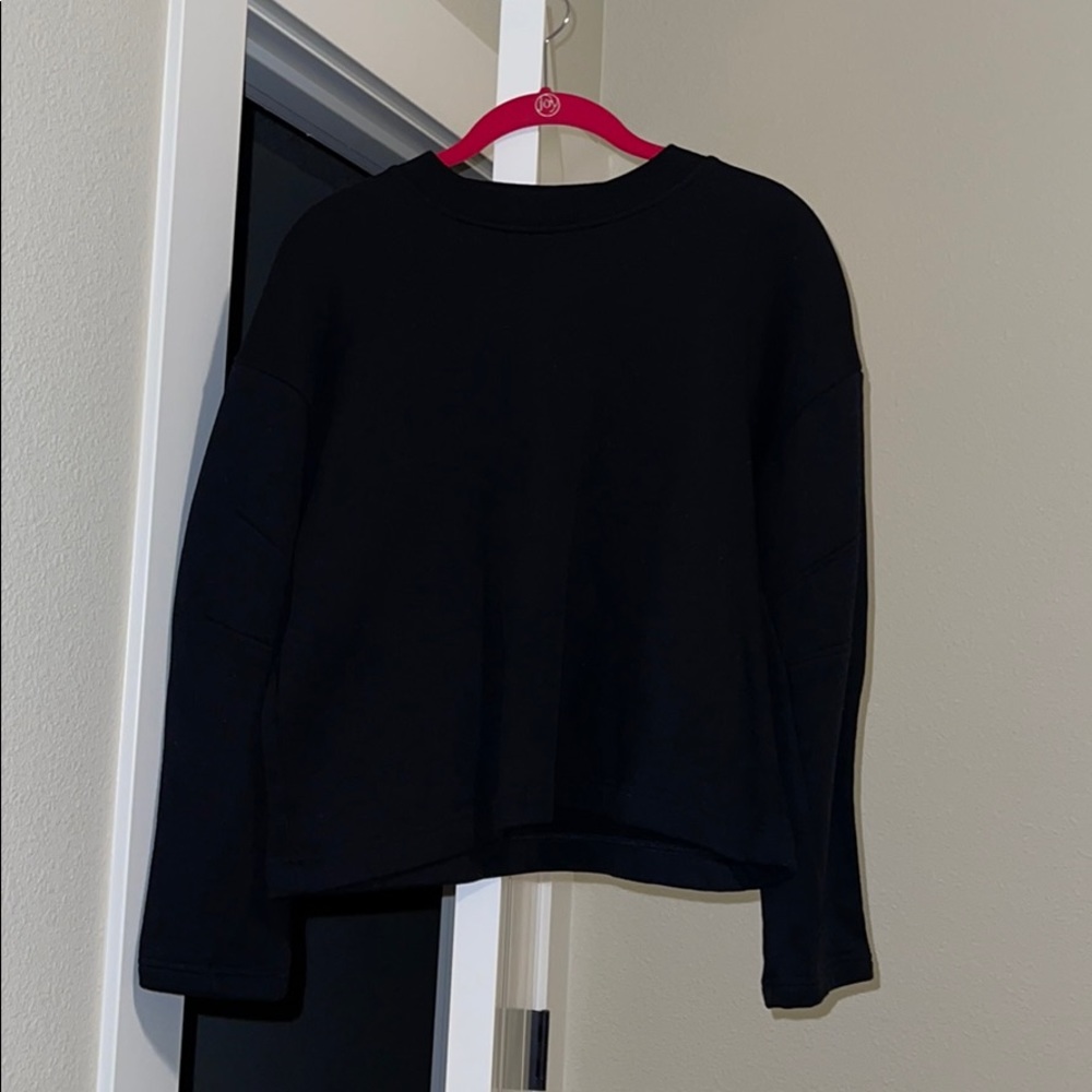 Basic black long sleeve Zara top
